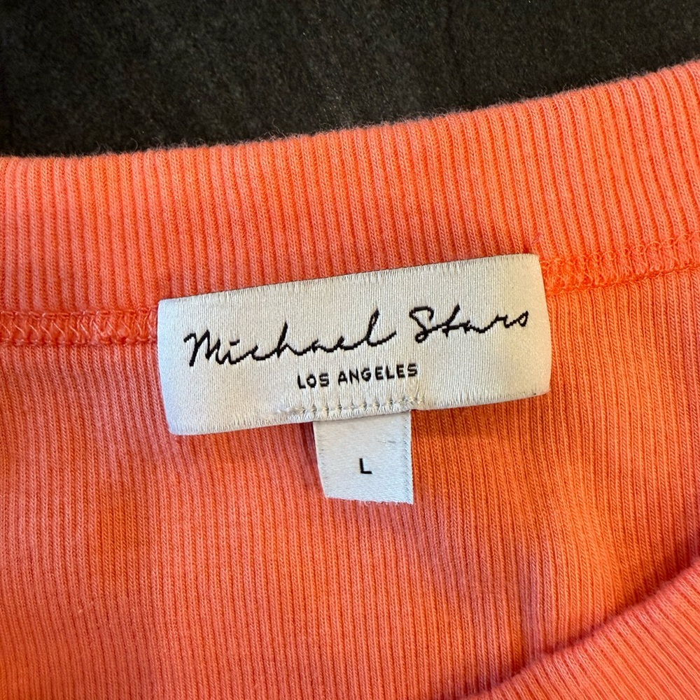 Michael Stars Wren Orange Bodycon Dress - Picture 4 of 9
